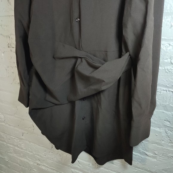 ZARA DRAPED SHIRT DRESS NWT - Picture 9 of 11